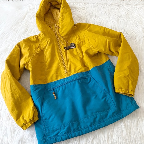 L.L. Bean Jackets & Blazers - L.L. Bean Blue Mustard Pullover Jacket